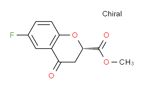 CAS No. 856017-16-8, (S)-Methyl 6-fluoro-4-oxochroman-2-carboxylate