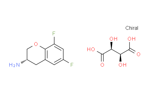 CAS No. 878807-42-2, (S)-6,8-Difluorochroman-3-amine (2S,3S)-2,3-dihydroxysuccinate