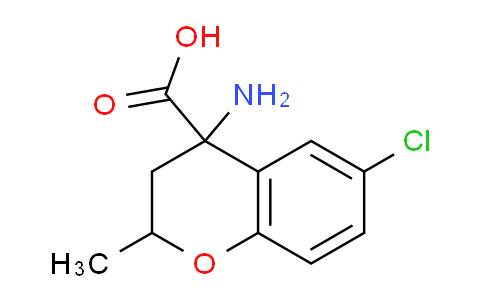 CAS No. 885269-58-9, 4-Amino-6-chloro-2-methylchroman-4-carboxylic acid