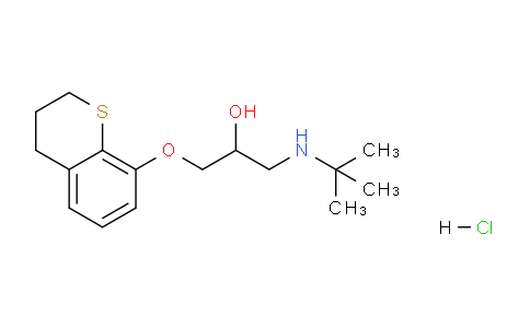 CAS No. 33580-30-2, 1-(tert-Butylamino)-3-(thiochroman-8-yloxy)propan-2-ol hydrochloride