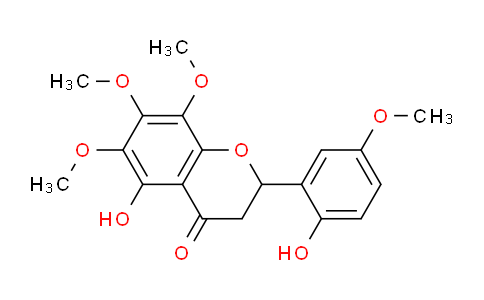 CAS No. 1956365-98-2, 5-Hydroxy-2-(2-hydroxy-5-methoxyphenyl)-6,7,8-trimethoxychroman-4-one