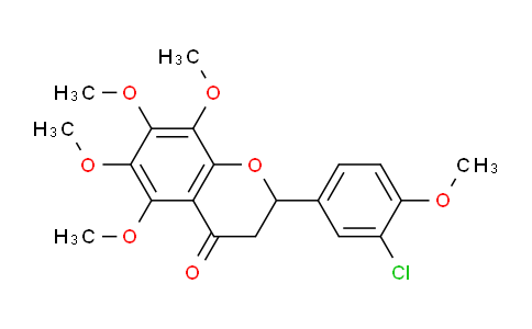 CAS No. 1956365-78-8, 2-(3-Chloro-4-methoxyphenyl)-5,6,7,8-tetramethoxychroman-4-one