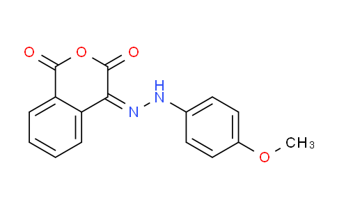 CAS No. 339021-24-8, 4-(2-(4-Methoxyphenyl)hydrazono)isochroman-1,3-dione