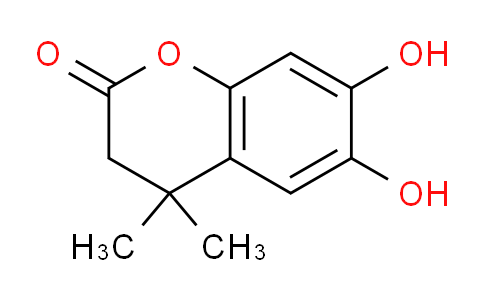 CAS No. 357187-41-8, 6,7-Dihydroxy-4,4-dimethylchroman-2-one