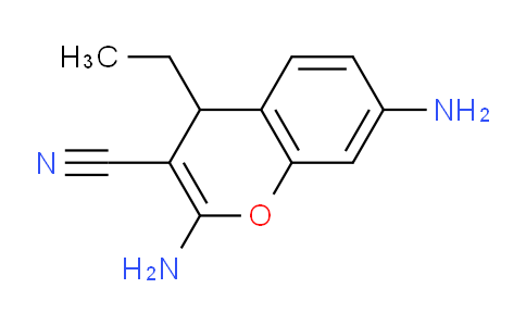 CAS No. 406195-81-1, 2,7-Diamino-4-ethyl-4H-chromene-3-carbonitrile