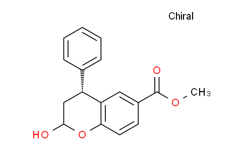CAS No. 380636-46-4, (4R)-Methyl 2-hydroxy-4-phenylchroman-6-carboxylate