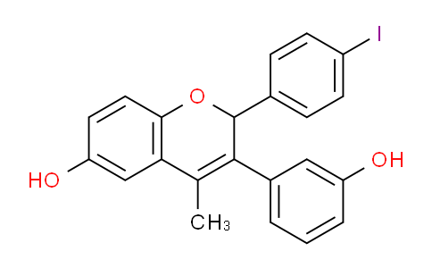 CAS No. 1352306-15-0, 3-(3-Hydroxyphenyl)-2-(4-iodophenyl)-4-methyl-2H-chromen-6-ol