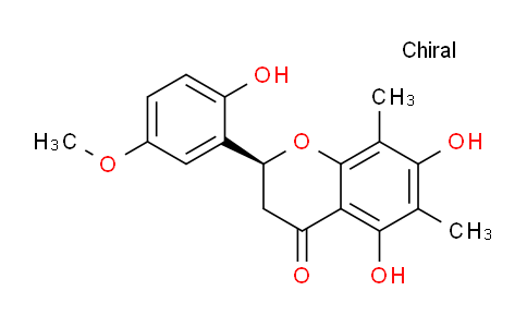 CAS No. 82051-52-3, (S)-5,7-Dihydroxy-2-(2-hydroxy-5-methoxyphenyl)-6,8-dimethylchroman-4-one