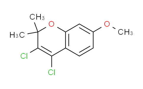 CAS No. 73739-03-4, 3,4-Dichloro-7-methoxy-2,2-dimethyl-2H-chromene