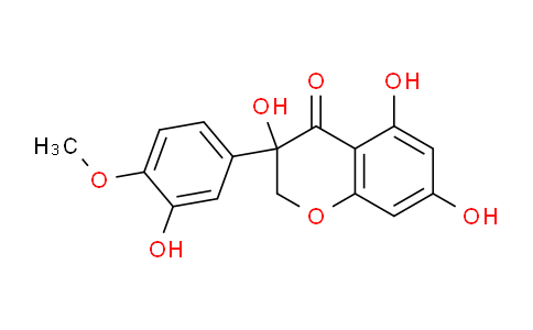 CAS No. 99365-26-1, 3,5,7-Trihydroxy-3-(3-hydroxy-4-methoxyphenyl)chroman-4-one