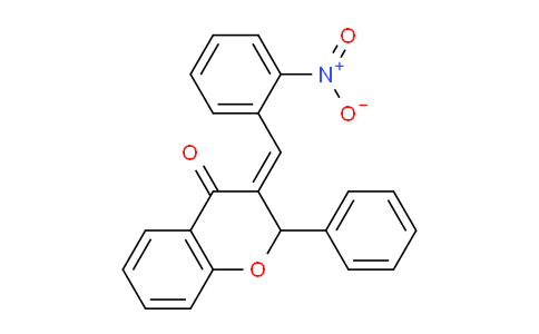 CAS No. 6327-80-6, 3-(2-Nitrobenzylidene)-2-phenylchroman-4-one