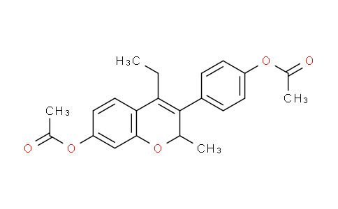 CAS No. 20681-50-9, 4-(7-Acetoxy-4-ethyl-2-methyl-2H-chromen-3-yl)phenyl acetate