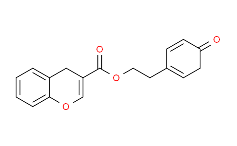 CAS No. 77037-46-8, 2-(4-Oxocyclohexa-1,5-dien-1-yl)ethyl 4H-chromene-3-carboxylate