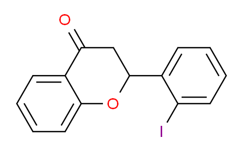 CAS No. 644973-66-0, 2-(2-Iodophenyl)chroman-4-one