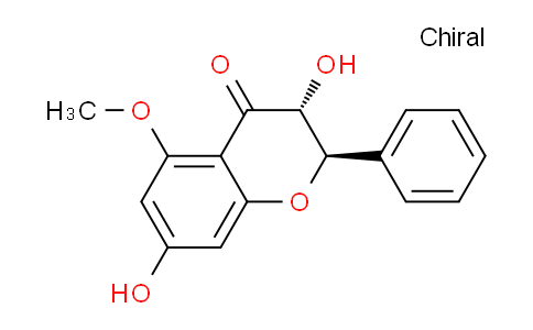 CAS No. 119309-36-3, (2R,3R)-3,7-Dihydroxy-5-methoxy-2-phenylchroman-4-one