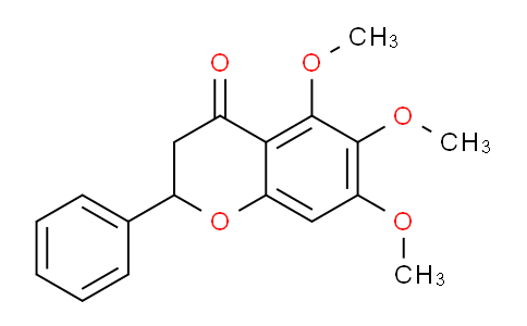 CAS No. 66074-94-0, 5,6,7-Trimethoxy-2-phenylchroman-4-one