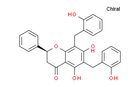 CAS No. 58779-09-2, (S)-5,7-Dihydroxy-6,8-bis(2-hydroxybenzyl)-2-phenylchroman-4-one