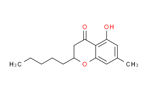 CAS No. 88879-94-1, 5-Hydroxy-7-methyl-2-pentylchroman-4-one