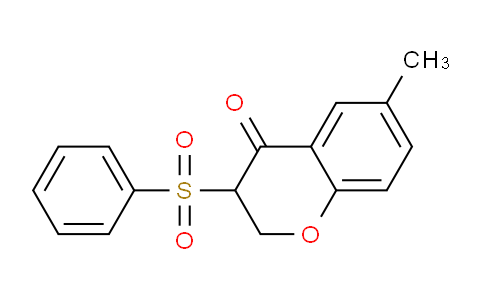 CAS No. 139449-22-2, 6-Methyl-3-(phenylsulfonyl)chroman-4-one