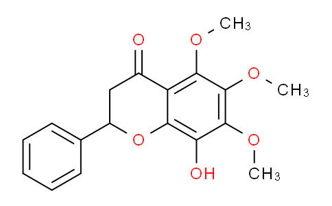 CAS No. 158848-28-3, 8-Hydroxy-5,6,7-trimethoxy-2-phenylchroman-4-one