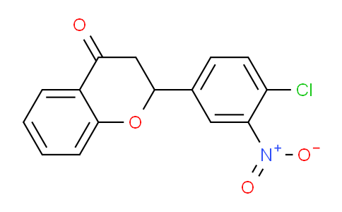 CAS No. 644973-60-4, 2-(4-Chloro-3-nitrophenyl)chroman-4-one