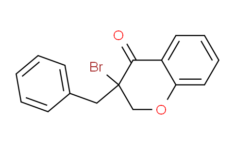CAS No. 89622-17-3, 3-Benzyl-3-bromochroman-4-one