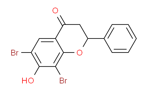 CAS No. 61222-78-4, 6,8-Dibromo-7-hydroxy-2-phenylchroman-4-one