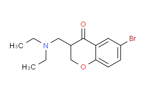 CAS No. 658084-53-8, 6-Bromo-3-((diethylamino)methyl)chroman-4-one