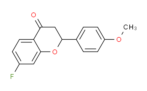 CAS No. 844-66-6, 7-Fluoro-2-(4-methoxyphenyl)chroman-4-one