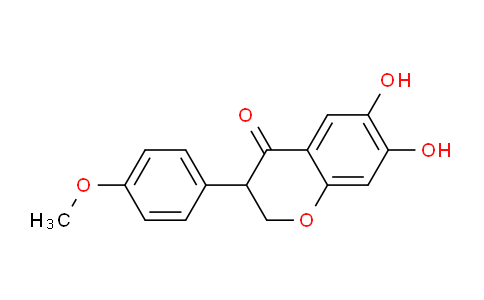 CAS No. 76397-85-8, 6,7-Dihydroxy-3-(4-methoxyphenyl)chroman-4-one