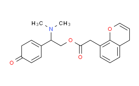 CAS No. 138531-34-7, 2-(Dimethylamino)-2-(4-oxocyclohexa-1,5-dien-1-yl)ethyl 2-(4H-chromen-8-yl)acetate
