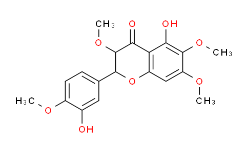 CAS No. 70460-57-0, 5-Hydroxy-2-(3-hydroxy-4-methoxyphenyl)-3,6,7-trimethoxychroman-4-one