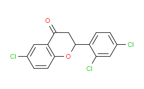 CAS No. 70460-48-9, 6-Chloro-2-(2,4-dichlorophenyl)chroman-4-one