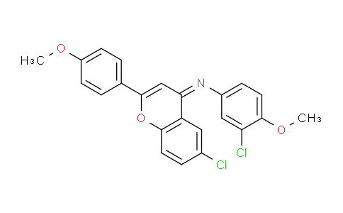 CAS No. 6901-60-6, 3-Chloro-N-(6-chloro-2-(4-methoxyphenyl)-4H-chromen-4-ylidene)-4-methoxyaniline
