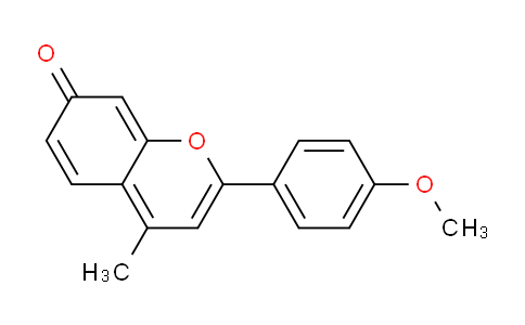 CAS No. 78776-49-5, 2-(4-Methoxyphenyl)-4-methyl-7H-chromen-7-one