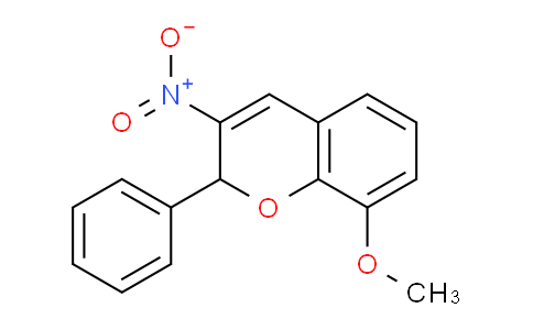 CAS No. 57543-87-0, 8-Methoxy-3-nitro-2-phenyl-2H-chromene