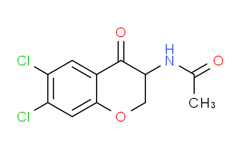 CAS No. 54444-55-2, N-(6,7-Dichloro-4-oxochroman-3-yl)acetamide