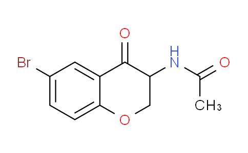 CAS No. 61961-57-7, N-(6-Bromo-4-oxochroman-3-yl)acetamide