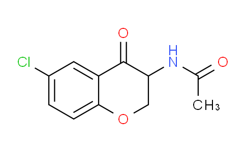 CAS No. 54444-50-7, N-(6-Chloro-4-oxochroman-3-yl)acetamide