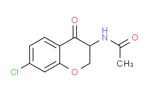 CAS No. 54444-53-0, N-(7-Chloro-4-oxochroman-3-yl)acetamide