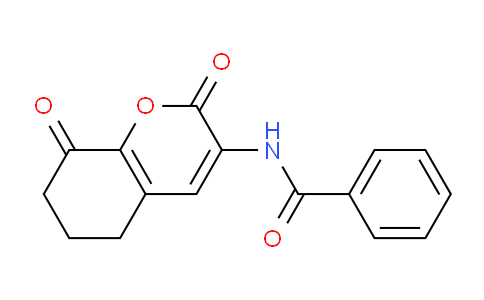 CAS No. 142071-43-0, N-(2,8-Dioxo-5,6,7,8-tetrahydro-2H-chromen-3-yl)benzamide