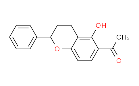 CAS No. 68421-25-0, 1-(5-Hydroxy-2-phenylchroman-6-yl)ethanone