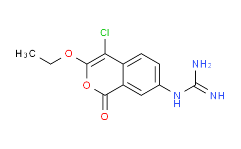 CAS No. 113251-10-8, 1-(4-Chloro-3-ethoxy-1-oxo-1H-isochromen-7-yl)guanidine