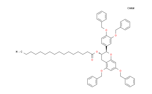 CAS No. 71627-65-1, (2R,3S)-5,7-Bis(benzyloxy)-2-(3,4-bis(benzyloxy)phenyl)chroman-3-yl palmitate