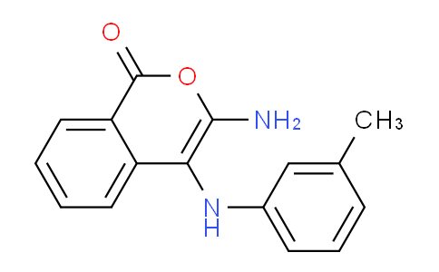 CAS No. 851320-42-8, 3-Amino-4-(m-tolylamino)-1H-isochromen-1-one