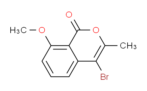 CAS No. 112617-00-2, 4-Bromo-8-methoxy-3-methyl-1H-isochromen-1-one