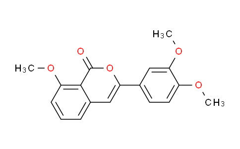 CAS No. 147666-84-0, 3-(3,4-Dimethoxyphenyl)-8-methoxy-1H-isochromen-1-one