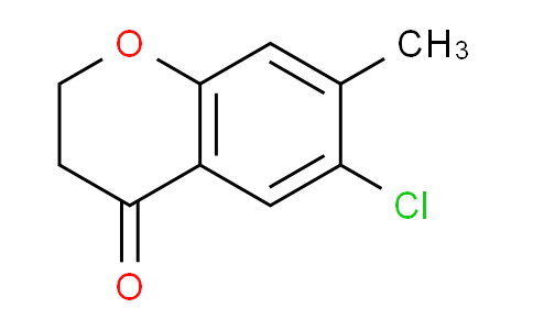 CAS No. 102541-24-2, 6-Chloro-7-methylchroman-4-one