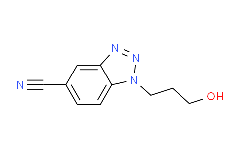CAS No. 1435049-21-0, 1-(3-hydroxypropyl)-1H-1,2,3-benzotriazole-5-carbonitrile
