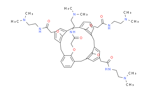 CAS No. 286936-40-1, N-[2-(dimethylamino)ethyl]-2-[[26,27,28-tris[2-[2-(dimethylamino)ethylamino]-2-oxoethoxy]-25-pentacyclo[19.3.1.13,7.19,13.115,19]octacosa-1(25),3(28),4,6,9(27),10,12,15,17,19(26),21,23-dodecaenyl]oxy]acetamide